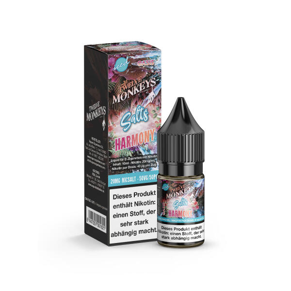 Twelve Monkeys Iced NicSalt 10ml - Harmony - 20mg Nikotin