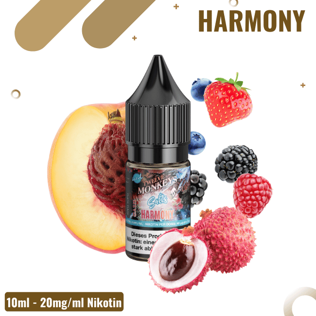 Twelve Monkeys Iced NicSalt 10ml - Harmony - 20mg Nikotin