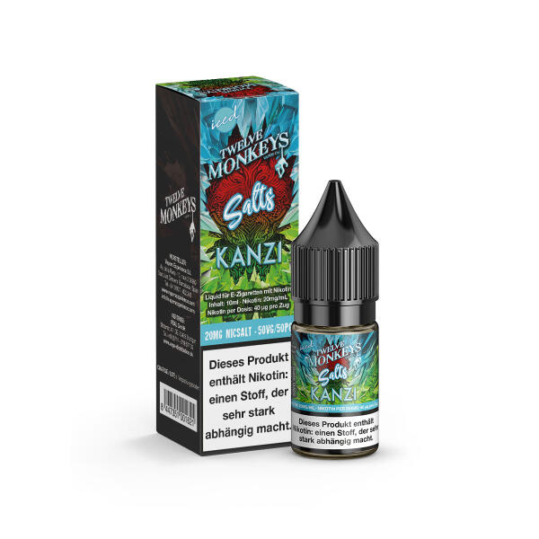 Twelve Monkeys Iced NicSalt 10ml - Kanzi - 20mg Nikotin