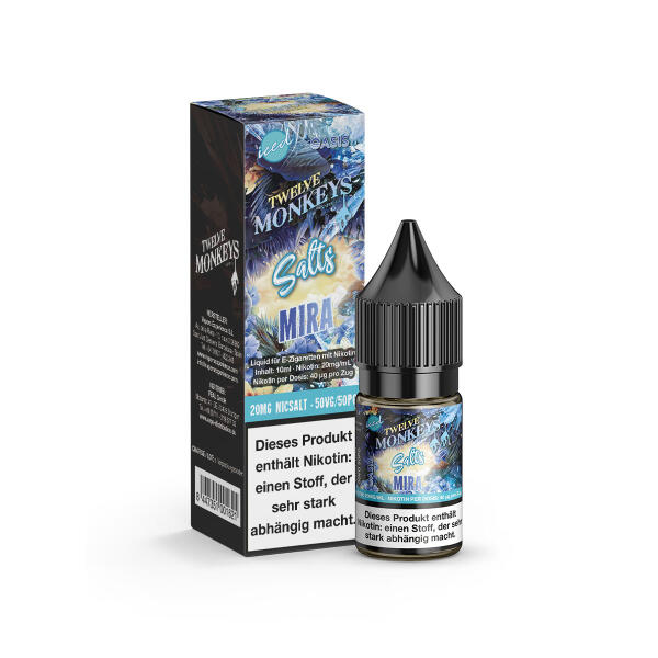 Twelve Monkeys Iced NicSalt 10ml - Mira - 20mg Nikotin