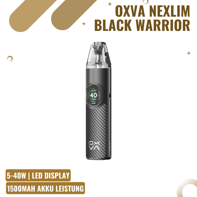 OXVA NeXlim - Pod Kit - Black Warrior