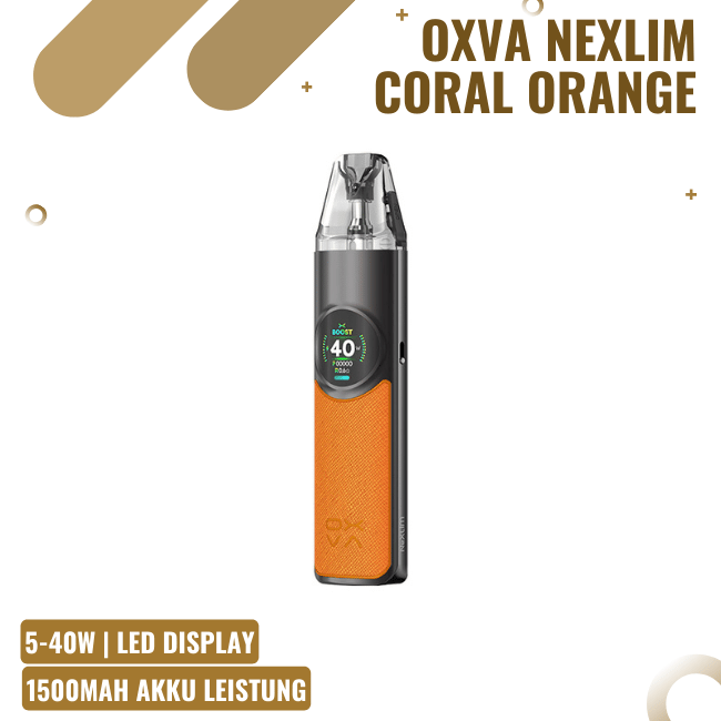 OXVA NeXlim - Pod Kit - Coral Orange