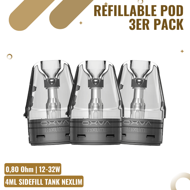 3 OXVA NeXlim Pods 0,8 Ohm