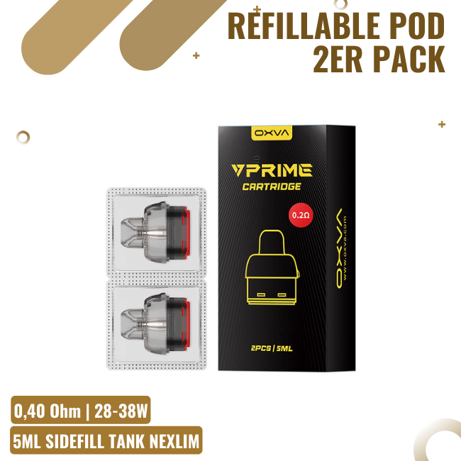 2 OXVA VPRIME Pods 0,4 Ohm