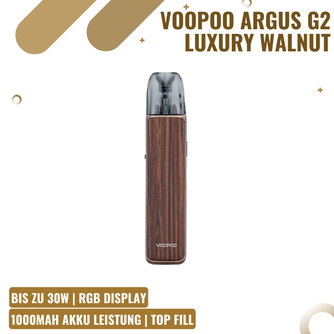 VooPoo Argus G2 Pod Kit - Luxury Walnut