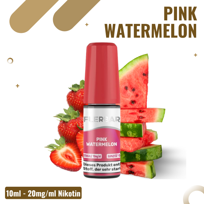 Flerbar Liquid Nikotinsalz 10ml - Pink Watermelon - 20mg Nikotin
