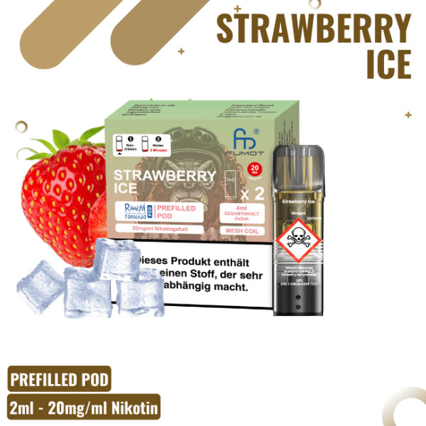 Randm Tornado Strawberry Raspberry Pods - 2er Pack