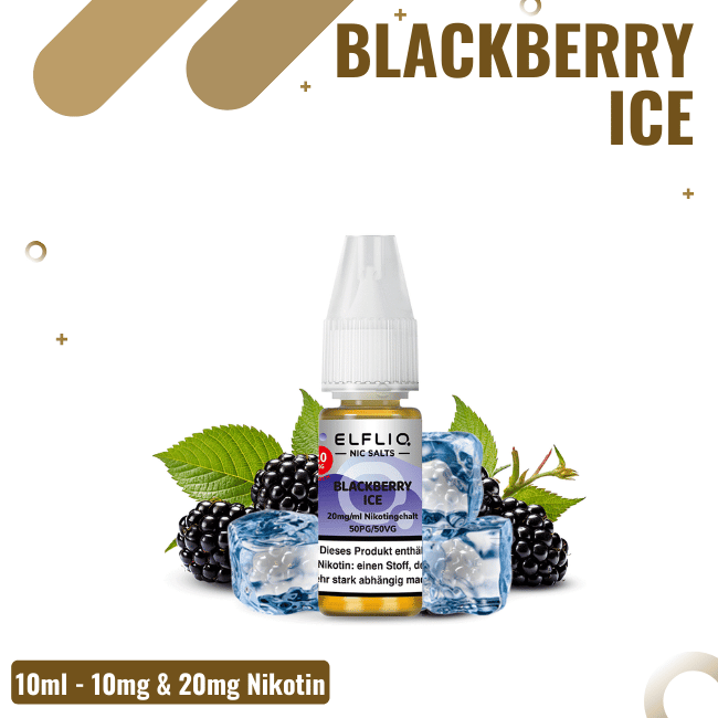 Elf Bar Elfliq 10ml - Blackberry Ice - NIkotinsalz