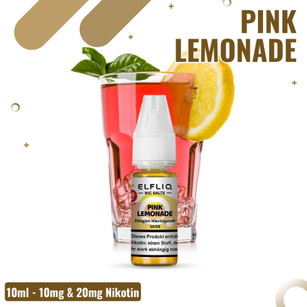 Elf Bar Elfliq 10ml - Pink Lemonade - Nikotinsalz