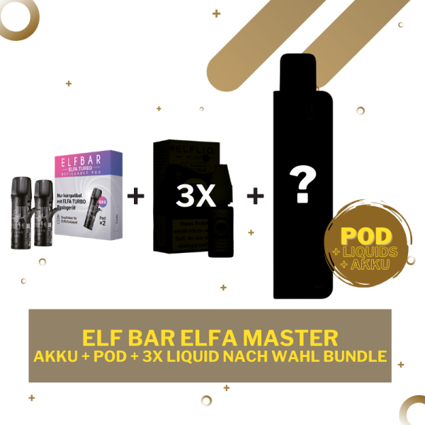 Starterkit Elf Bar ELFA Master - Akku + 3x Liquid + POD