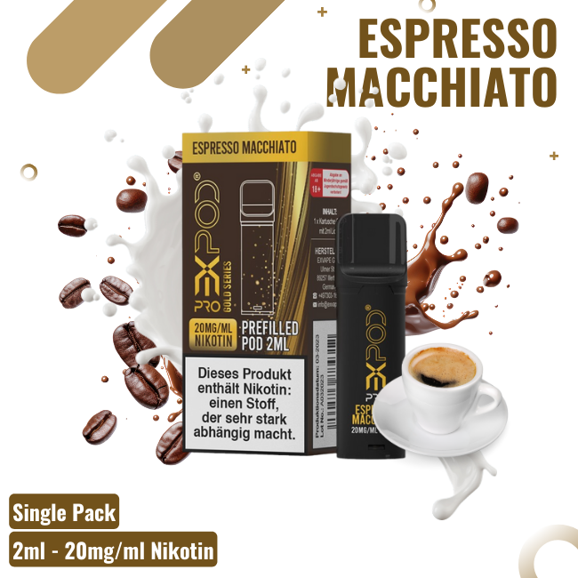 ExPod Pro Gold Edition - Espresso Macchiato