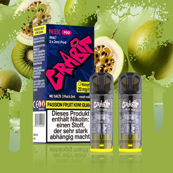 Grabit Nex Pods - Passion Fruit Kiwi Guava