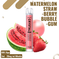 SKE Crystal Vape 600 - Watermelon Strawberry Bubblegum -...