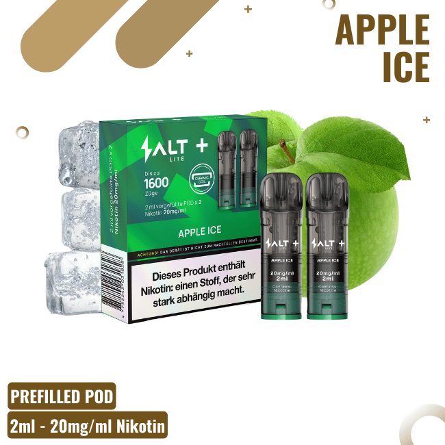 Salt+ Lite Pods - Apple Ice - 2er Pack
