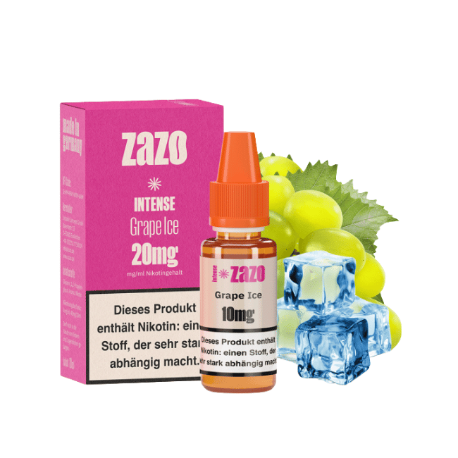 Zazo Intense Liquid - Grape Ice - 10mg Nikotin