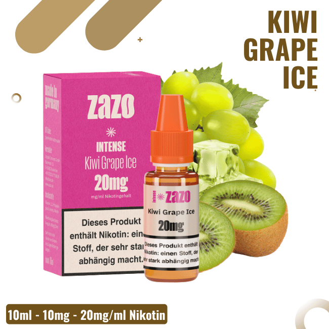 Zazo Intense Liquid - Kiwi Grape Ice - 20mg Nikotin