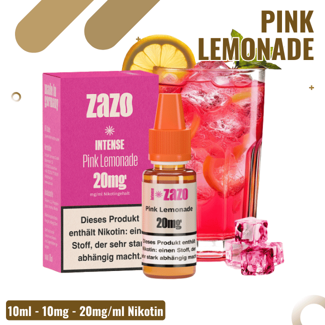Zazo Intense Liquid - Pink Lemonade - 10mg Nikotin
