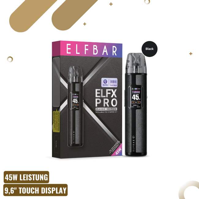 Elf Bar ELFX PRO - POD Kit - Black