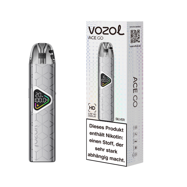 Vozol Ace Go - POD Kit - Silver