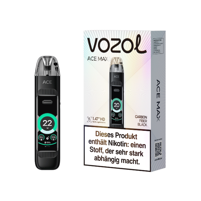 Vozol Ace Max - POD Kit - Carbon Fiber Black
