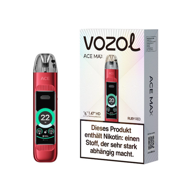 Vozol Ace Max - POD Kit - Ruby Red