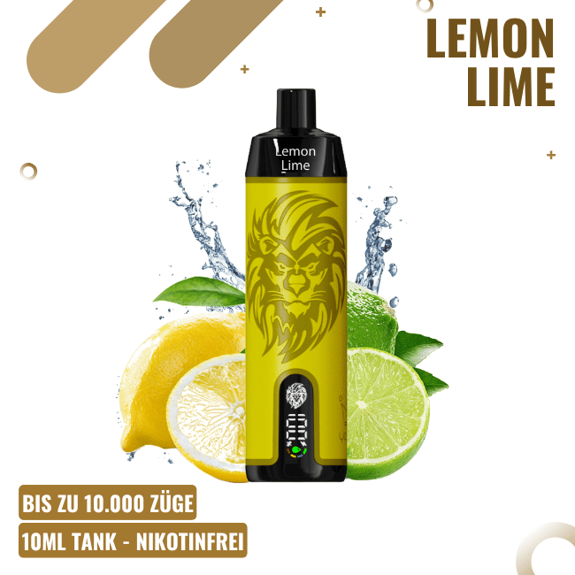 Yo Bar X Lion Vapes - Lemon Lime - Einweg BIG PUFF