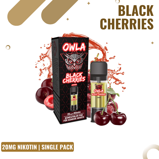 Owla Pods - Black Cherries - 20mg NicSalt