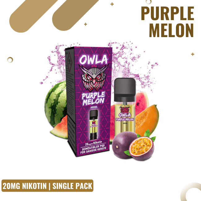 Owla Pods - Purple Melon - 20mg NicSalt