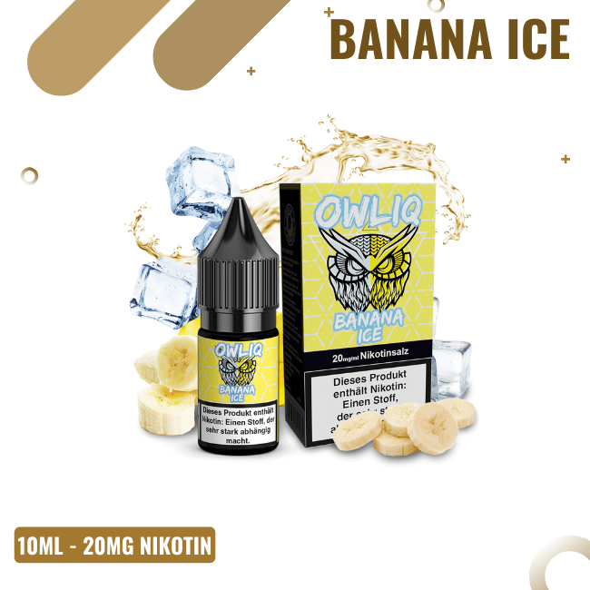 Owliq NicSalt 10ml - Banana Ice