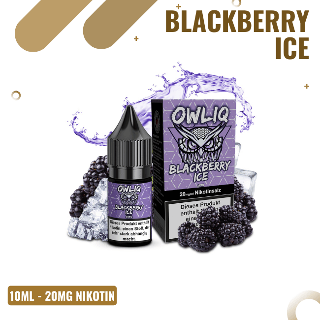 Owliq NicSalt 10ml - Blackberry Ice