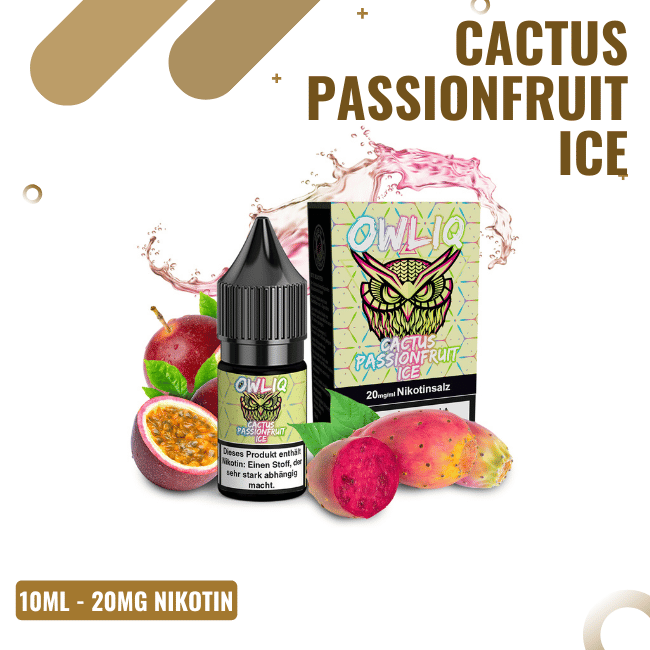 Owliq NicSalt 10ml - Cactus Passionfruit Ice