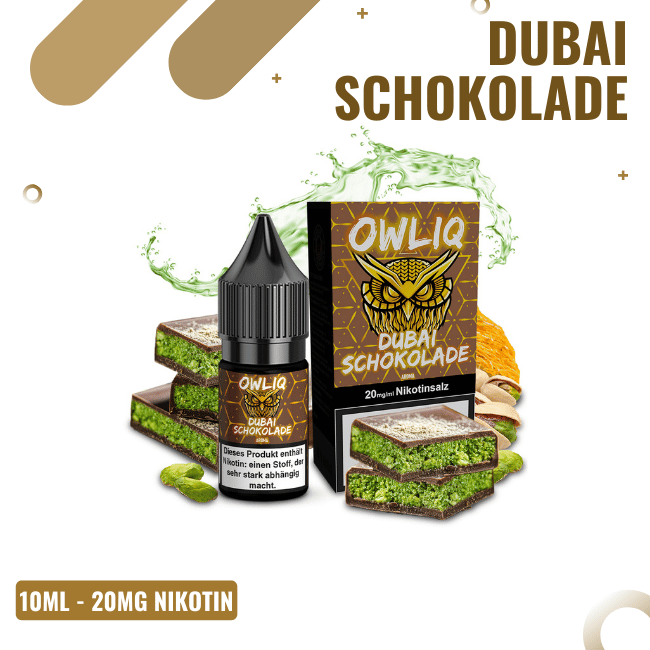 Owliq NicSalt 10ml - Dubai Schokolade