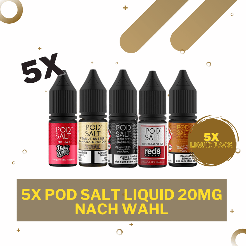 POD Salt Liquid Bundle - 5x 10ml NicSalt
