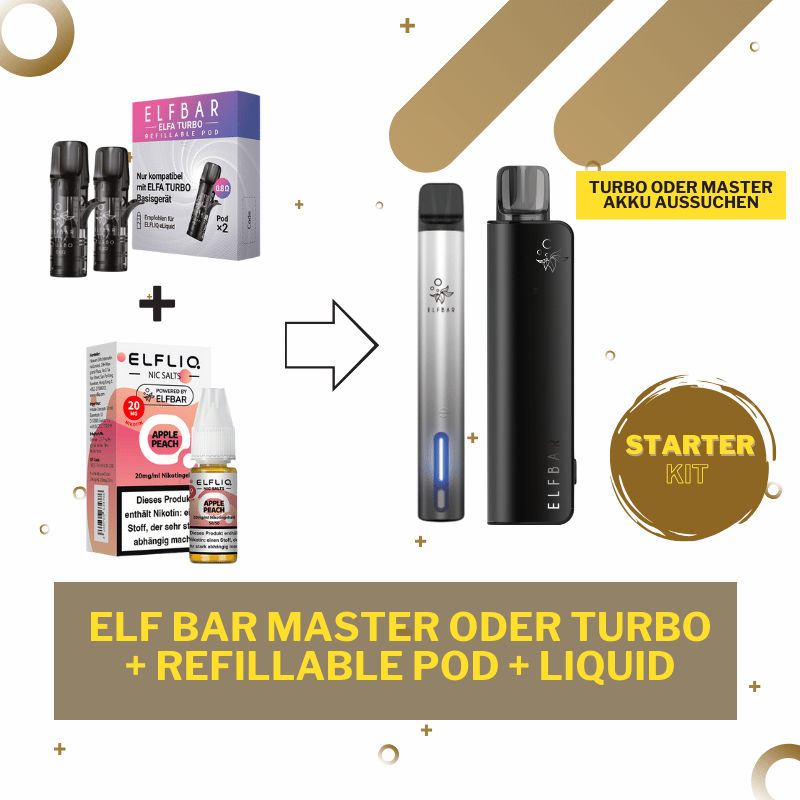 Elf Bar Akku Bundle - Elfliq + Refillable POD + Akku