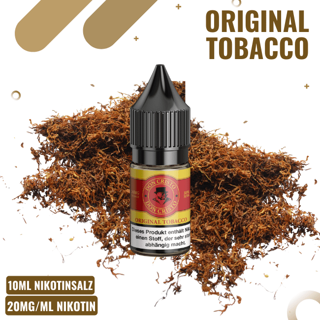Don Cristo NicSalt Liquid 10ml - Original Tobacco - 20mg...