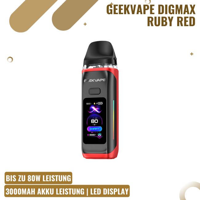 Geekvape Digi Max Pod Kit - Ruby Red