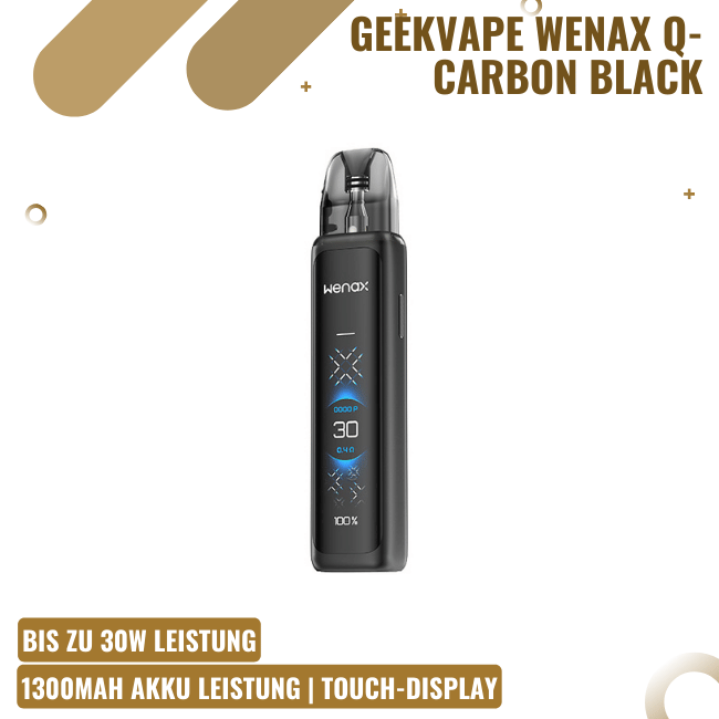 Geekvape Wenax Q Ultra - Carbon Black - Pod Kit