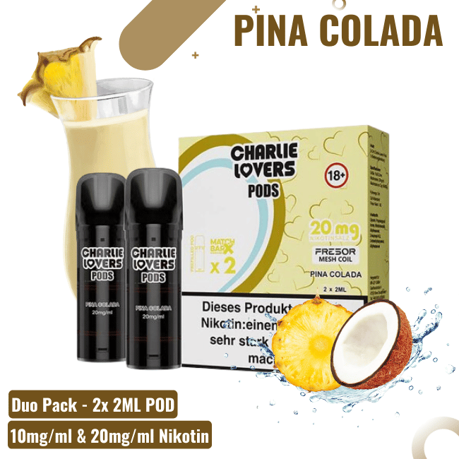 Charlie Lovers Pod - Duopack - Pina Colada