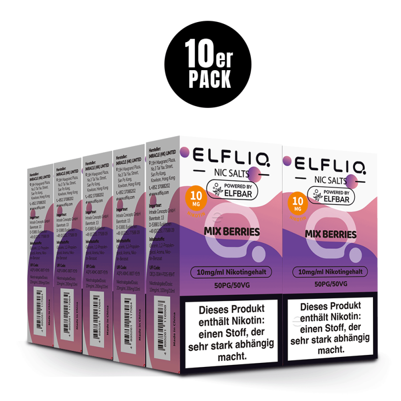10er Pack Elf Bar Elfliq - Mix Berries - 10mg/ml