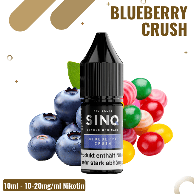 Sinq Liquid - Blueberry Crush - Nicsalt - 20mg Nikotin