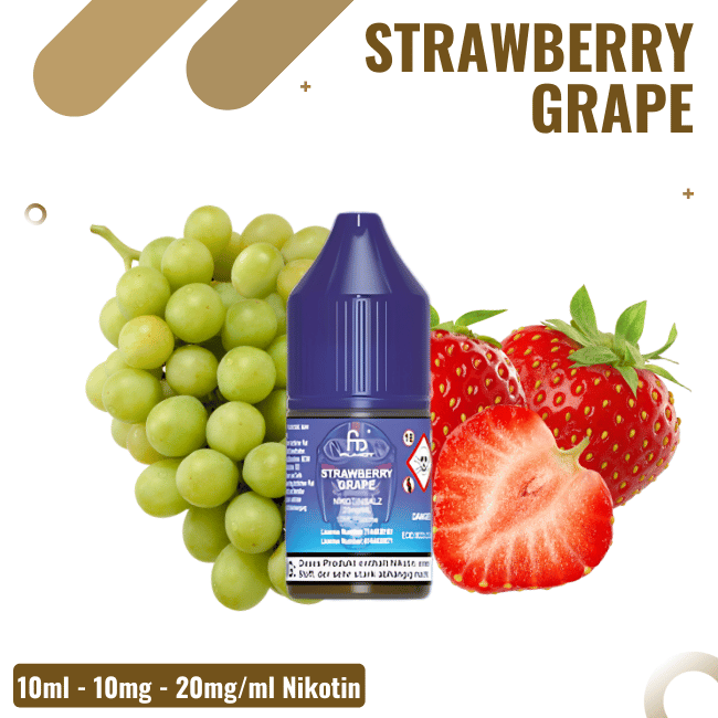 RandM Tornado NicSalt Liquid 10ml - Strawberry Grape - 10mg Nikotin