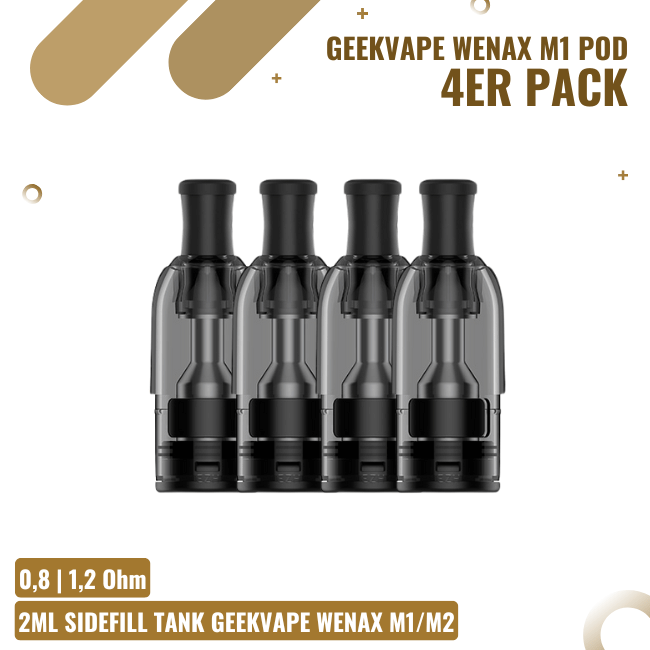 Geekvape Wenax M1/M2 Pod - 4er Pack