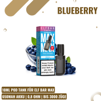 Elf Bar Max Liquid Pod - Blueberry - 10ml Nikotinsalz