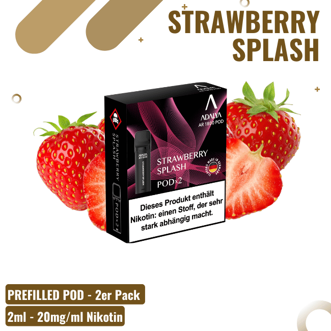 Adalya Alpha Pods - Strawberry Splash - 2er Pack