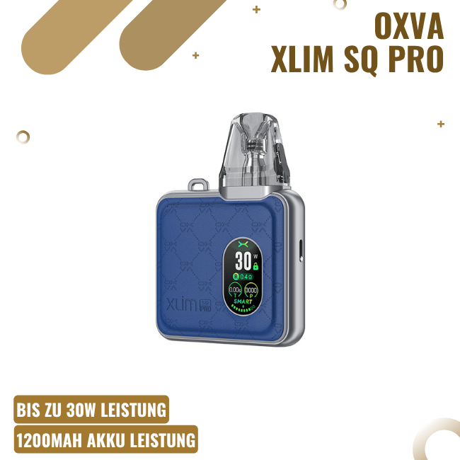 OXVA Xlim SQ Pro - Pod Kit - Blue Leather