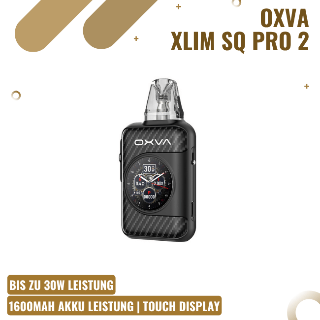 OXVA Xlim SQ Pro 2 - Pod Kit - Black Carbon
