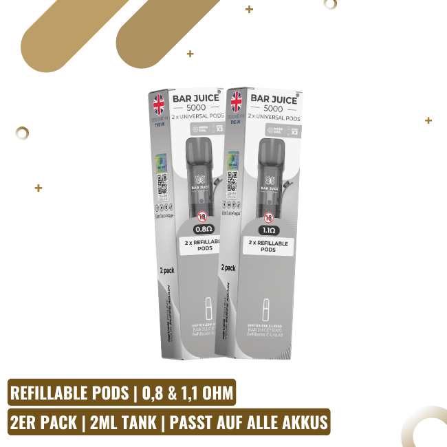 Bar Jucie Refillable Pods - 2er Pack