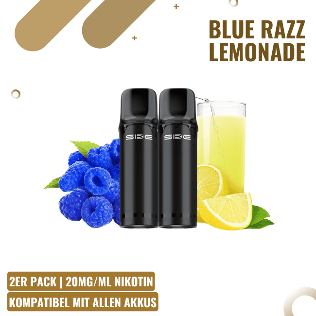 SKE Crystal Pro 800 - Blue Razz Lemonade - 2er Pack