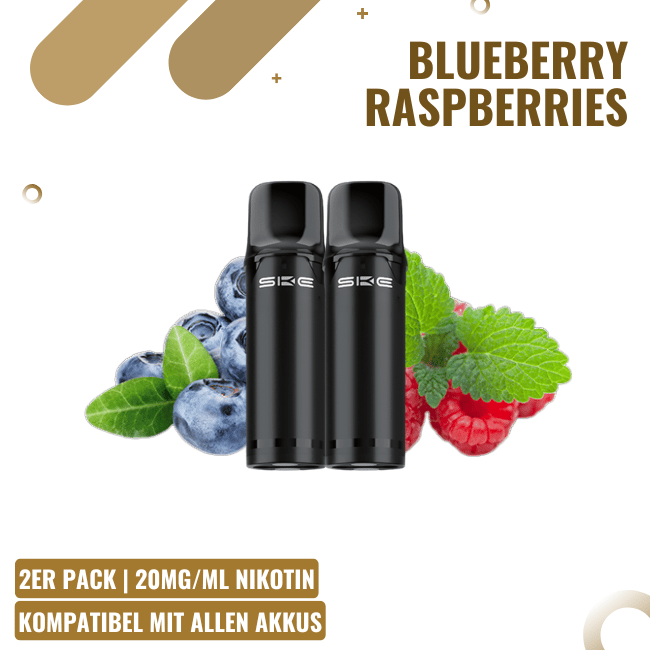 SKE Crystal Pro 800 - Blueberry Raspberries - 2er Pack