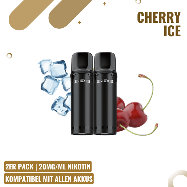 SKE Crystal Pro 800 - Cherry Ice - 2er Pack